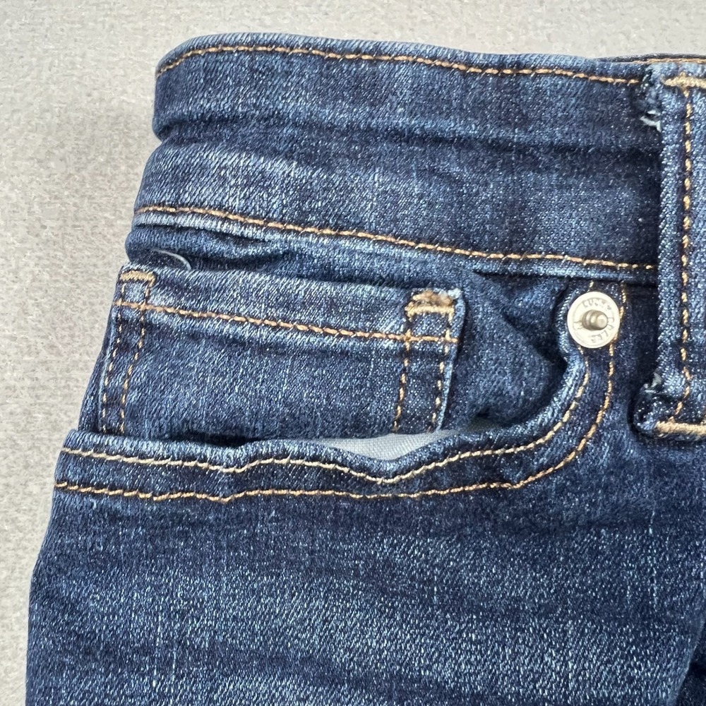 Lucky Brand Womens 8/29 Blue Ava Super Skinny Ankle Mid Rise Denim Jeans - Picture 2 of 9